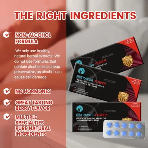 NATRAVOR® Men's Care Compressed Candy Tablets