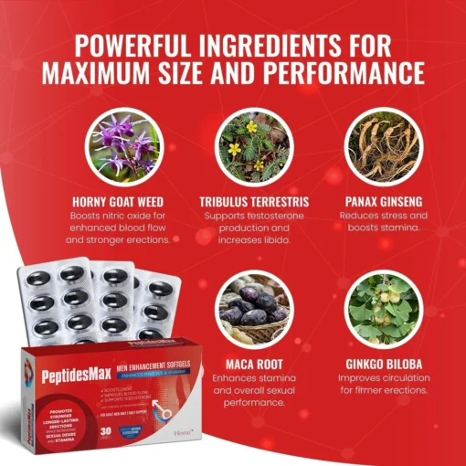 Natravor® Peptidesmax Men Max Strength and Vitality Softgels