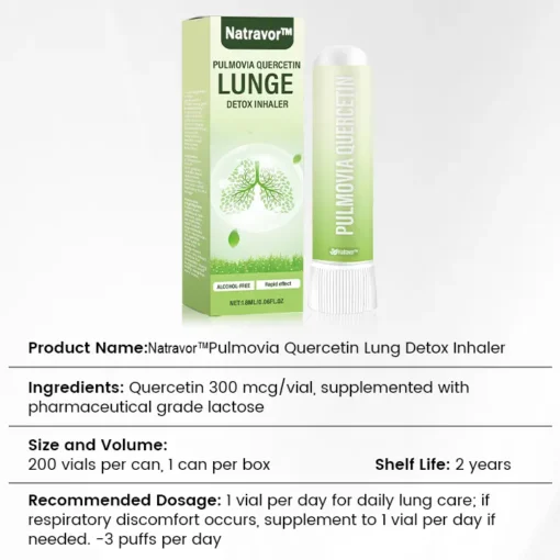 Natravor® Pulmovia Quercetin Lung Detox Inhaler