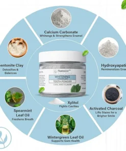 Natravor™Remineralizing & Whitening Tooth Powder Cool Mint