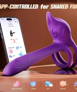 NATRAVOR® Enchanted Girl Luxe Smart Vibrating Ring – App-Controlled Pleasure for Couples