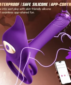 NATRAVOR® Enchanted Girl Luxe Smart Vibrating Ring – App-Controlled Pleasure for Couples