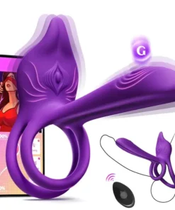 NATRAVOR® Enchanted Girl Luxe Smart Vibrating Ring – App-Controlled Pleasure for Couples