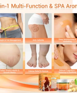 NATRAVOR® GlowSculpt Hot Cream | Weight & Fat Management, Anti-Cellulite, Edema Rescue, Stretch Mark Fading, Deep Hydration & Relaxing Aroma - 100% Natural Ingredients