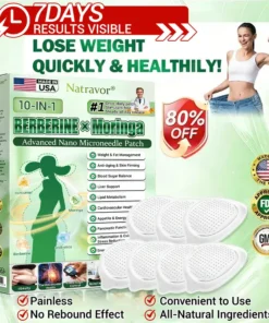 Natravor® 10-in-1 Berberine x Moringa Advanced Nano Microneedle Patch