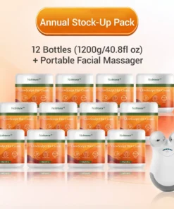 NATRAVOR® GlowSculpt Hot Cream Weight Fat Management, Anti-Cellulite, Edema Rescue, Stretch Mark Fading, Deep Hydration Relaxing Aroma - 100 Natural Ingredients