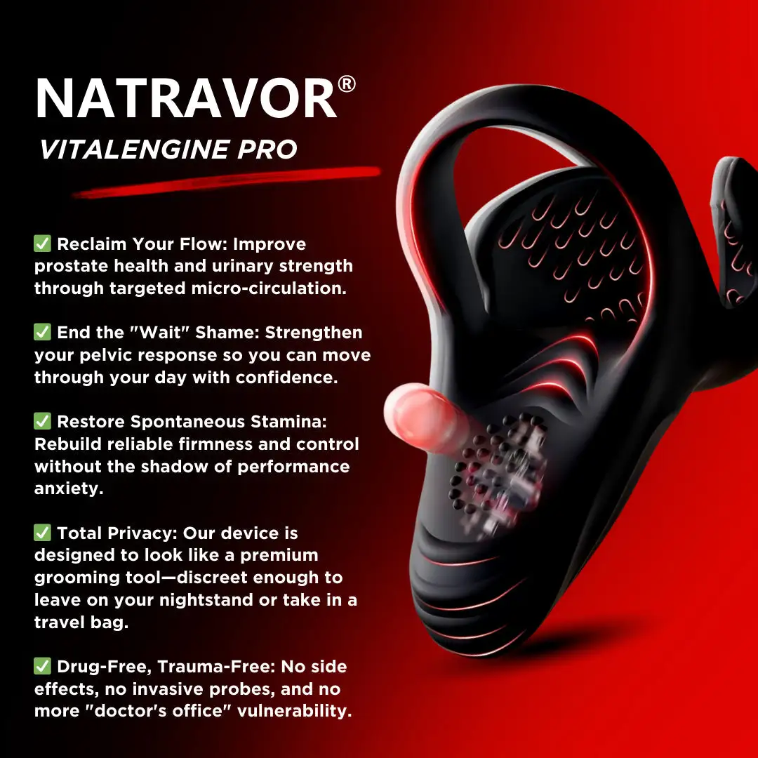 NATRAVOR® VitalEngine Pro-The 1 5-in-1 at-home trainer that reverses ED PE with advanced Precision