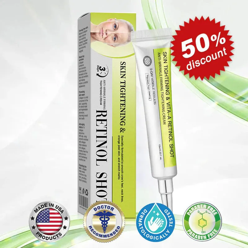 NATRAVOR® Skin Tightening Vita-A Retinol Retinol shot Anti-Wrinkle Firming Tightening cream - Last Day Promotion 70 OFF