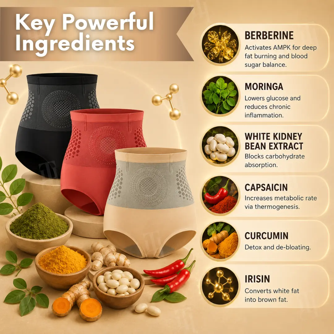 NATRAVOR® 2026 8-in-1 Moringa & Berberine Thermogenic Sculpting Shorts