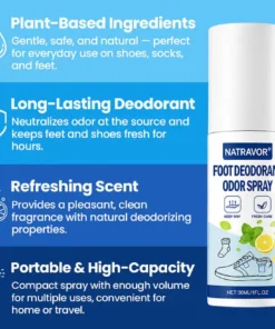 NATRAVOR® Foot Deodorant Odor Spray