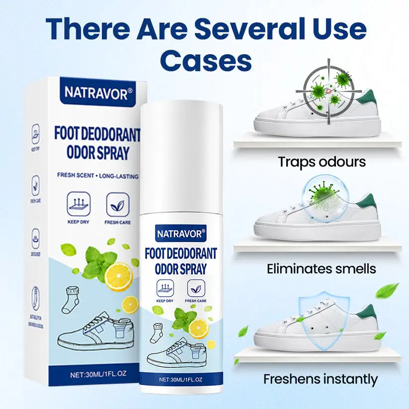 NATRAVOR® Foot Deodorant Odor Spray