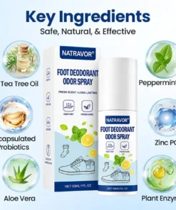 NATRAVOR® Foot Deodorant Odor Spray
