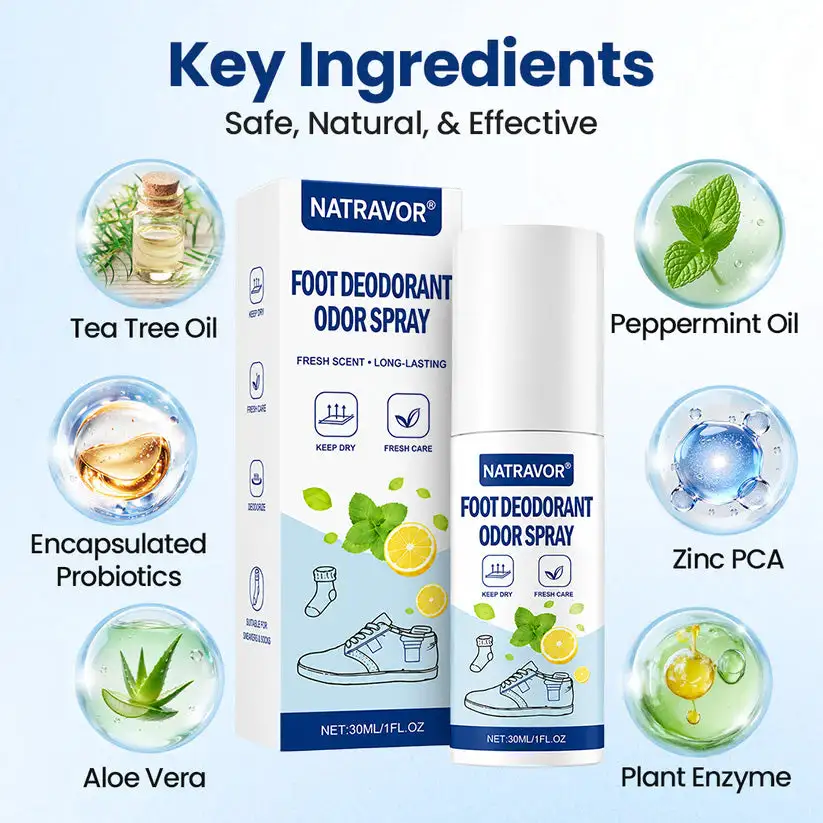 NATRAVOR® Foot Deodorant Odor Spray