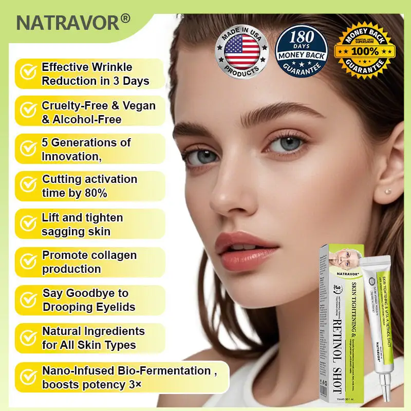 NATRAVOR® Skin Tightening & Vita-A Retinol Retinol shot Anti-Wrinkle Firming Tightening cream