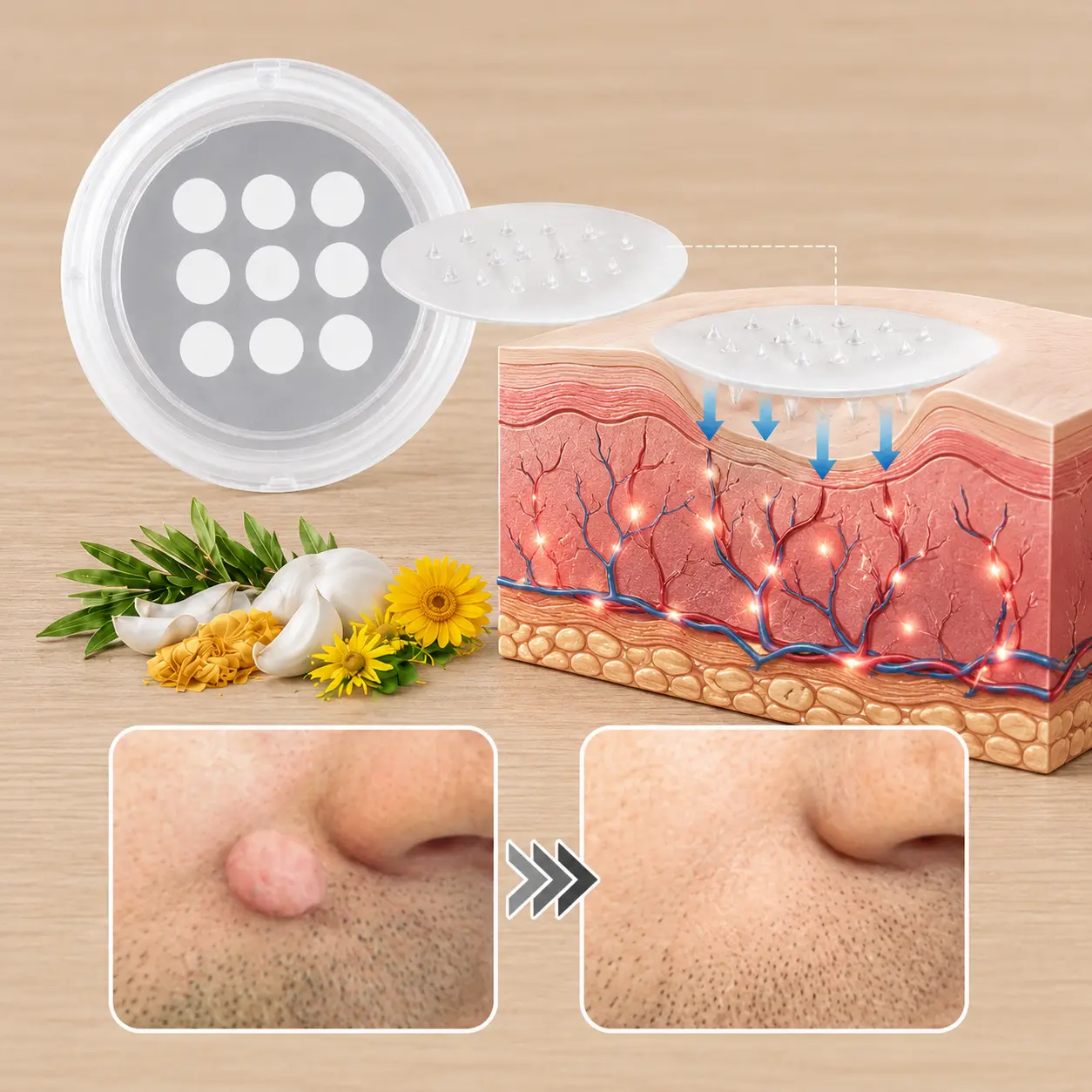 Natrvor® 2-in-1 Microneedle & Hydrocolloid Patch