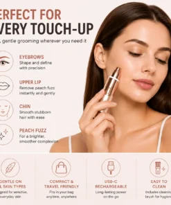 NATRAVOR® 2-in-1 Eyebrow & Facial Hair Trimmer