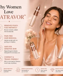 NATRAVOR® 2-in-1 Eyebrow & Facial Hair Trimmer