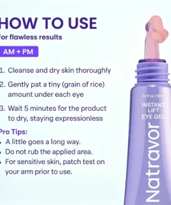 Natravor Instant Lift Eye Gel – Smooth Wrinkles & Reduce the Look of Under-Eye Bags