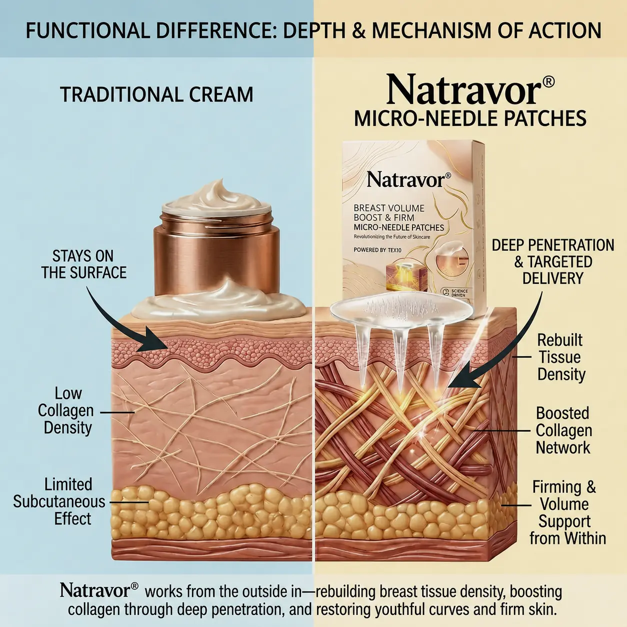 Natravor Targeted Breast Enhancement Advanced Nano-Microneedle Patches