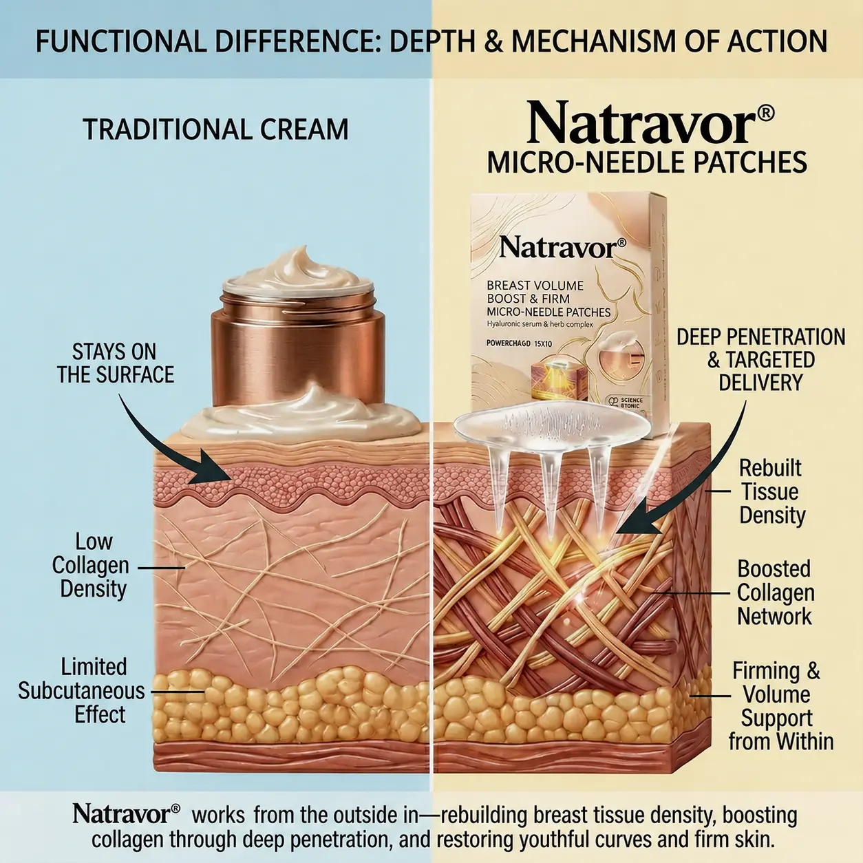 Natravor Targeted Breast Enhancement Advanced Nano-Microneedle Patches