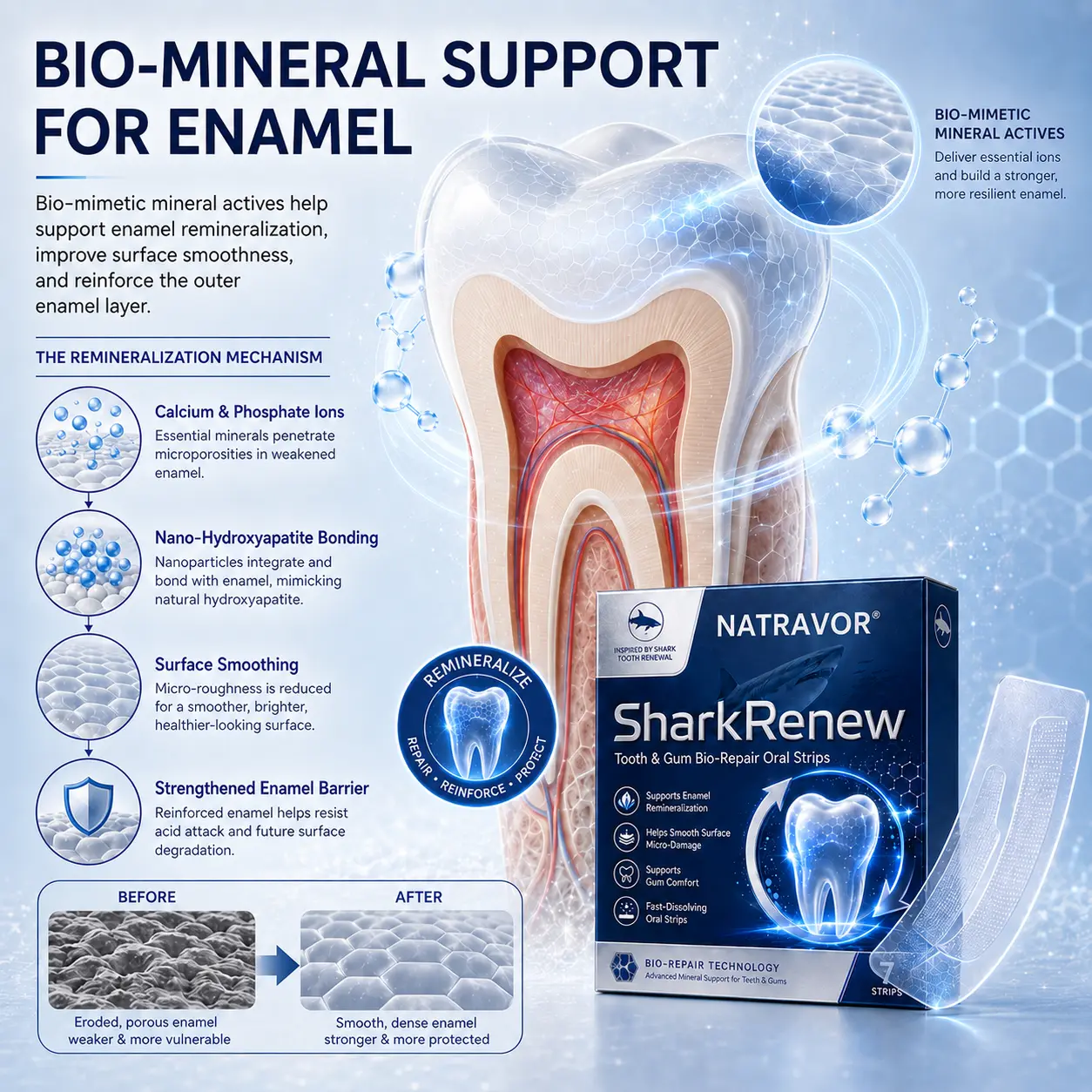 NATRAVOR® SharkRenew Bio-Mineral Tooth Repair Gel