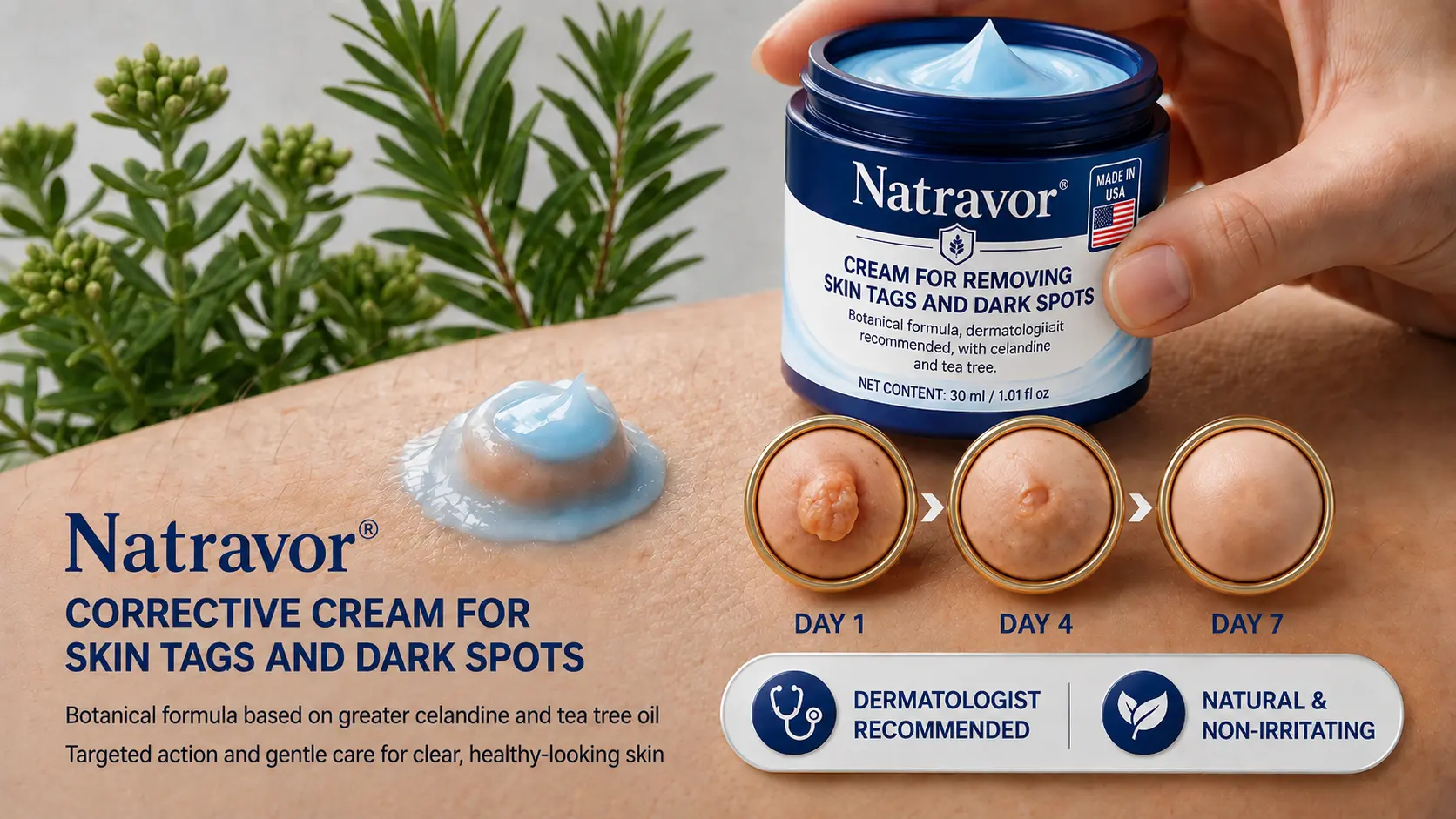 Natravor® 7-Day Cream for Skin Tags & Spots