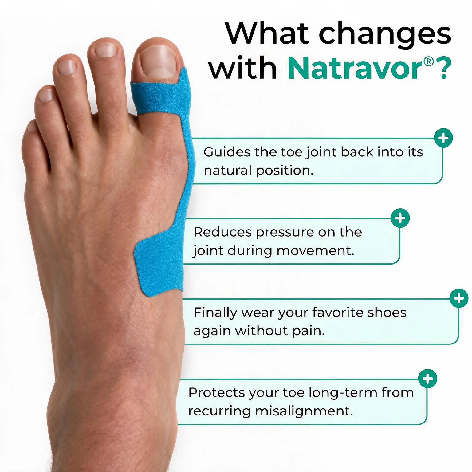 Natravor® Relief Botanical Bunion Comfort Patcht
